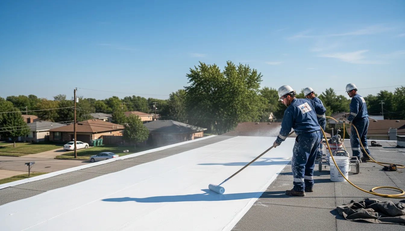 Commercial roof coating in Anabel, MO near me